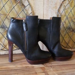 Coach Leather Booties